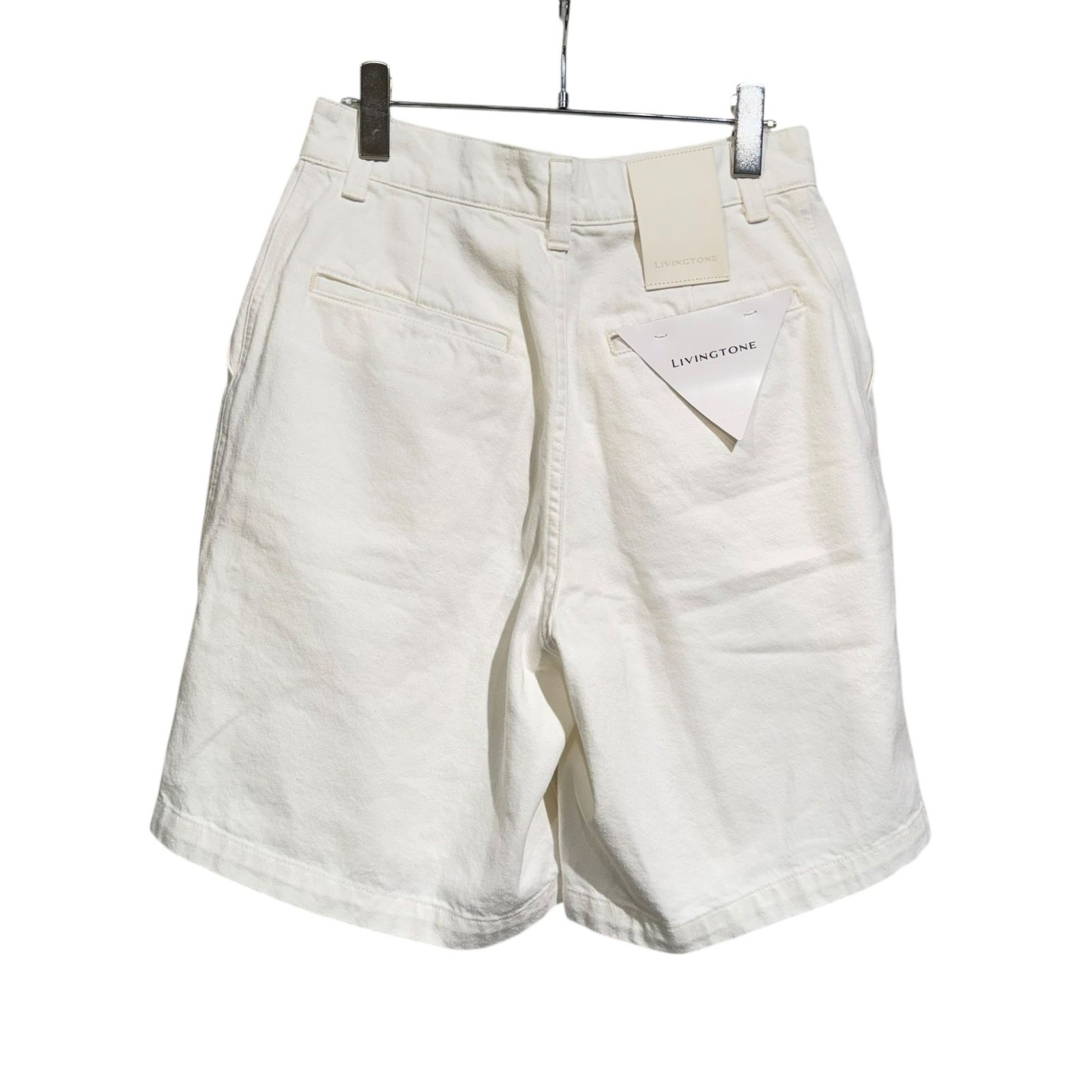 LIVINGTONE リヴィントーン 23030410002210 DIAZ ハーフパンツ レディース ホワイト 36