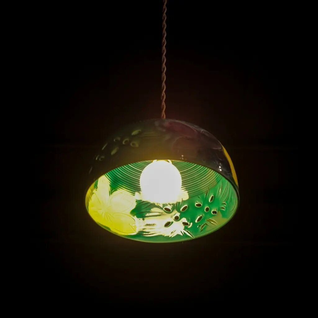 黄｜菓子鉢｜ペンダントライト