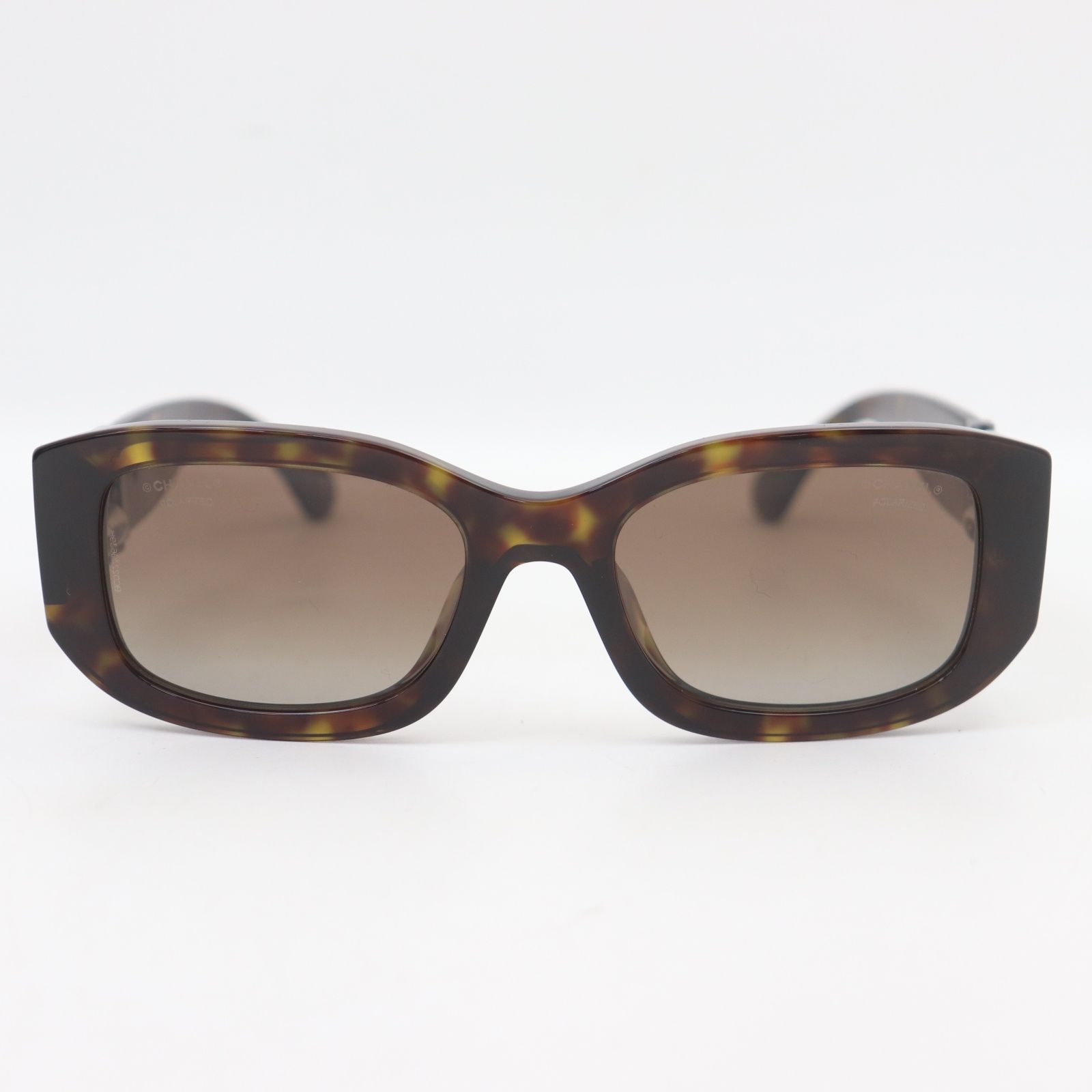 ITGXJWRXDWKO CHANEL シャネル ココマーク レクタングル シェイプ アイウェア サングラス ブラウン CH5542A 714 S9 53□19 140