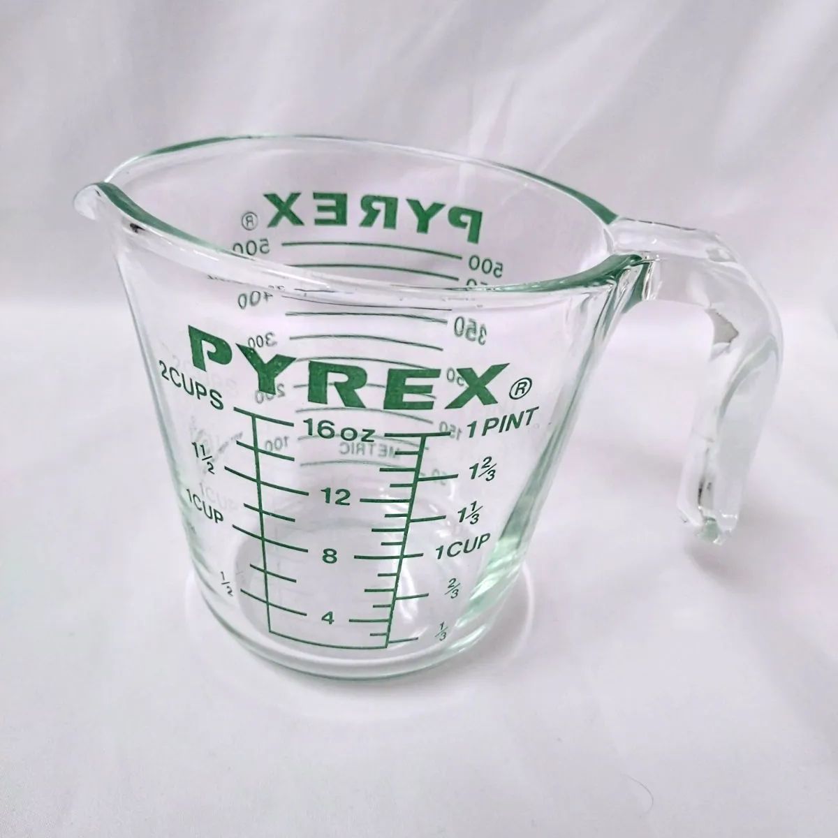 緑文字 旧ロゴ PYREX パイレックス 計量カップ 500ml ビンテージ