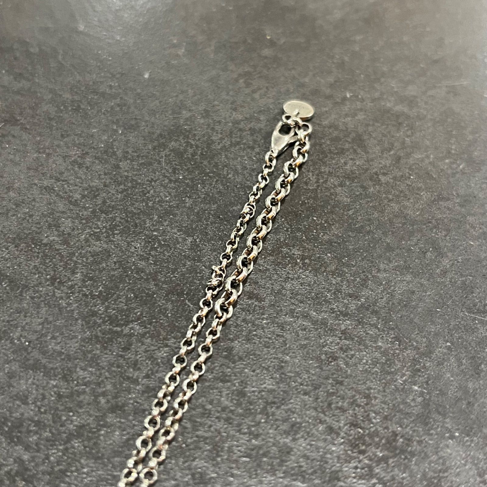 GUCCI ネックレス アラベスク インターロッキング GG 燻加工