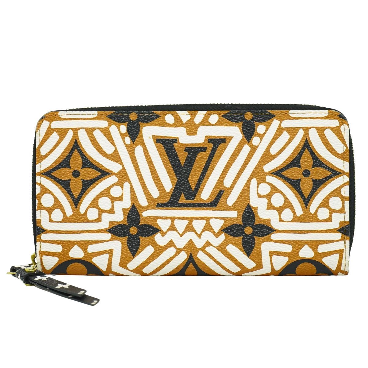 本物 ルイヴィトン LOUIS VUITTON LV ジッピーウォレット LVクラフティ ラウンドファスナー 長財布 クレームカラメル M69437 ビトン フォロー割