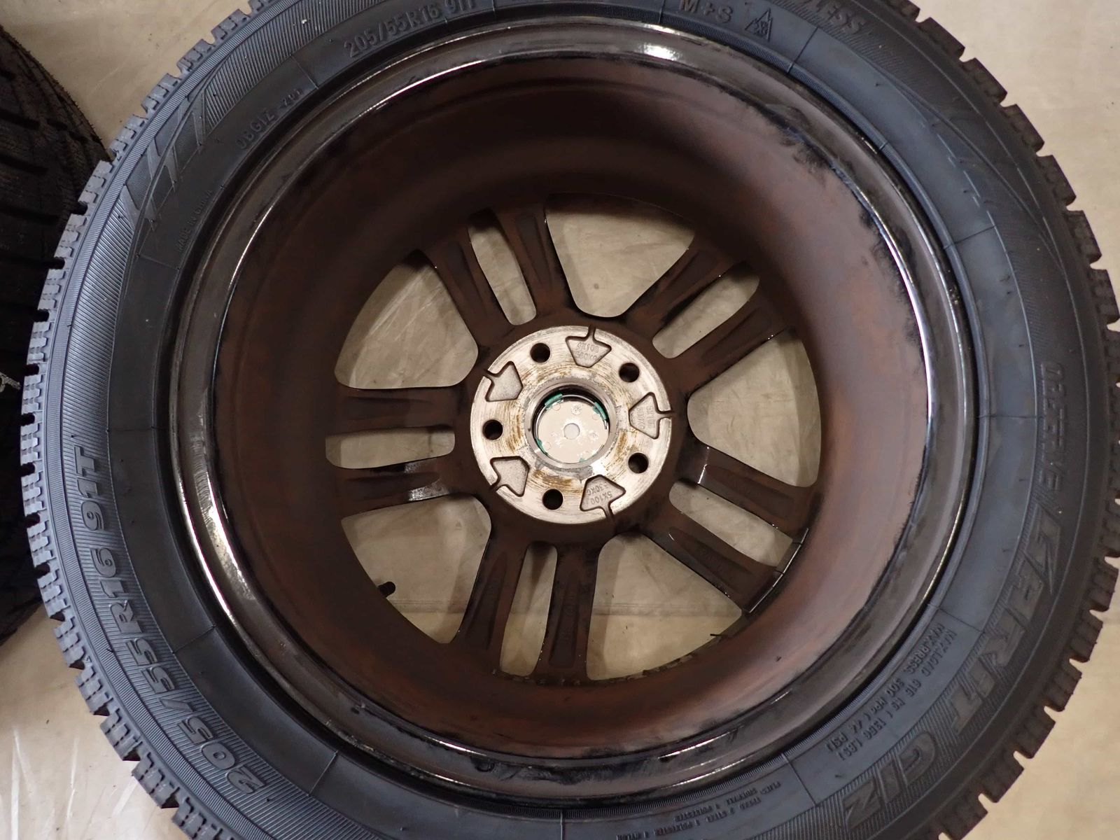 サマーセール。 冬 製 4本SET 会社宛 205 55R16×6.5J 91T トーヨー オブザーブ ガリット GIZ 112 アルミ ゴルフ ジェッタ A3 NO D6329 容易な