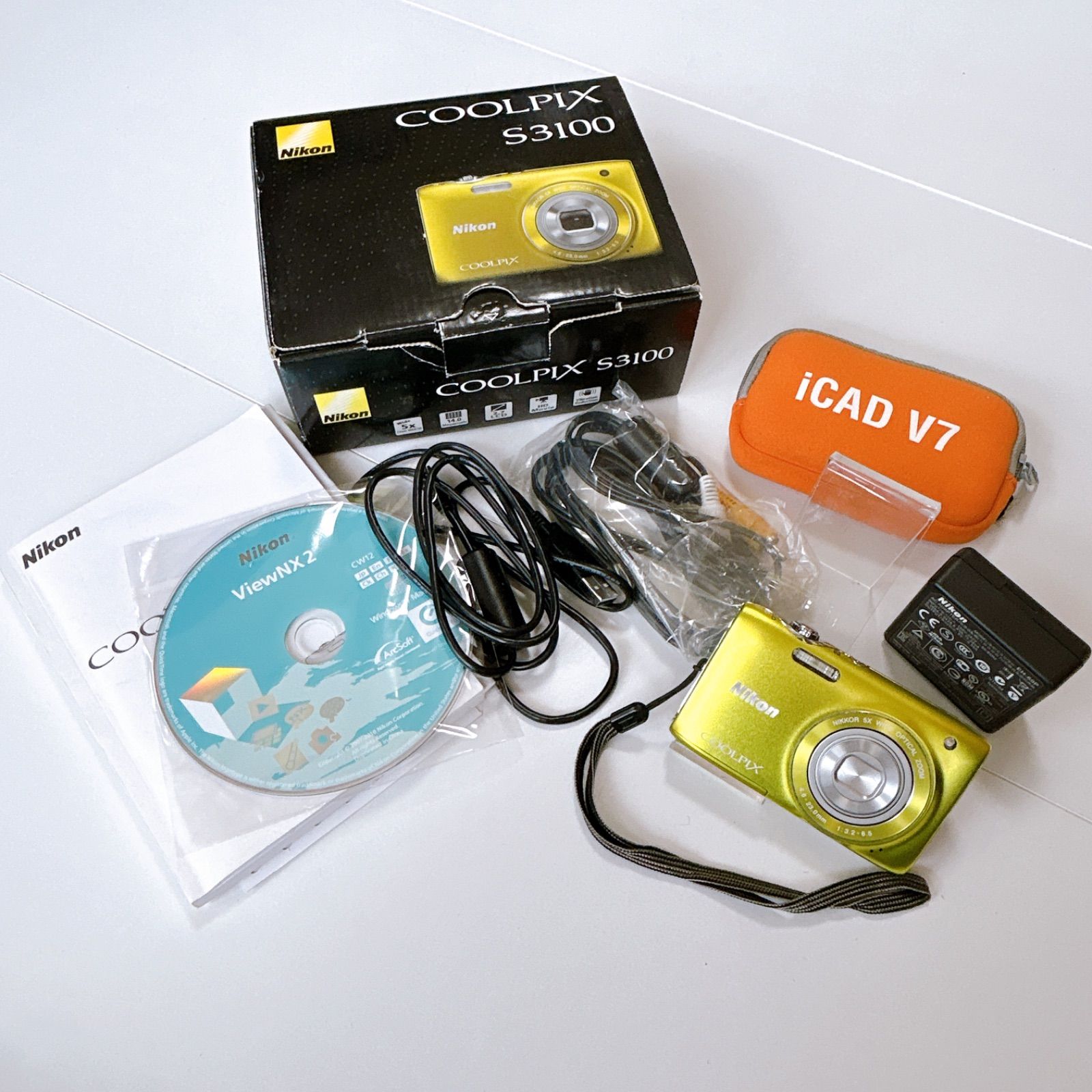 動作確認済 Nikon COOLPIX S3100 ケース・充電器付き Nikon COOLPIX