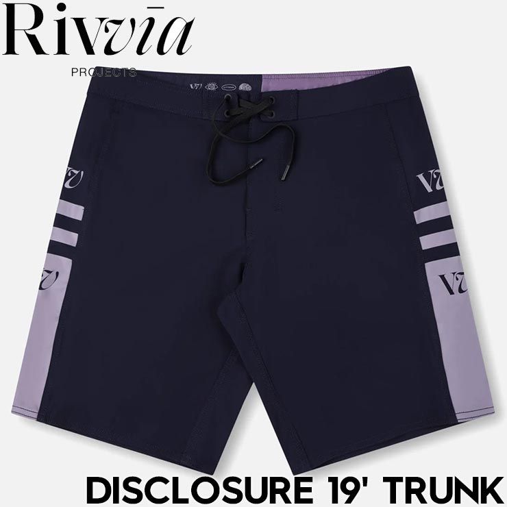 ボードショーツ 水着 Rivvia PROJECTS リヴィアプロジェクツ DISCLOSURE 19 TRUNK RBO-24423 PALE PLUM 25SU 日本代理店