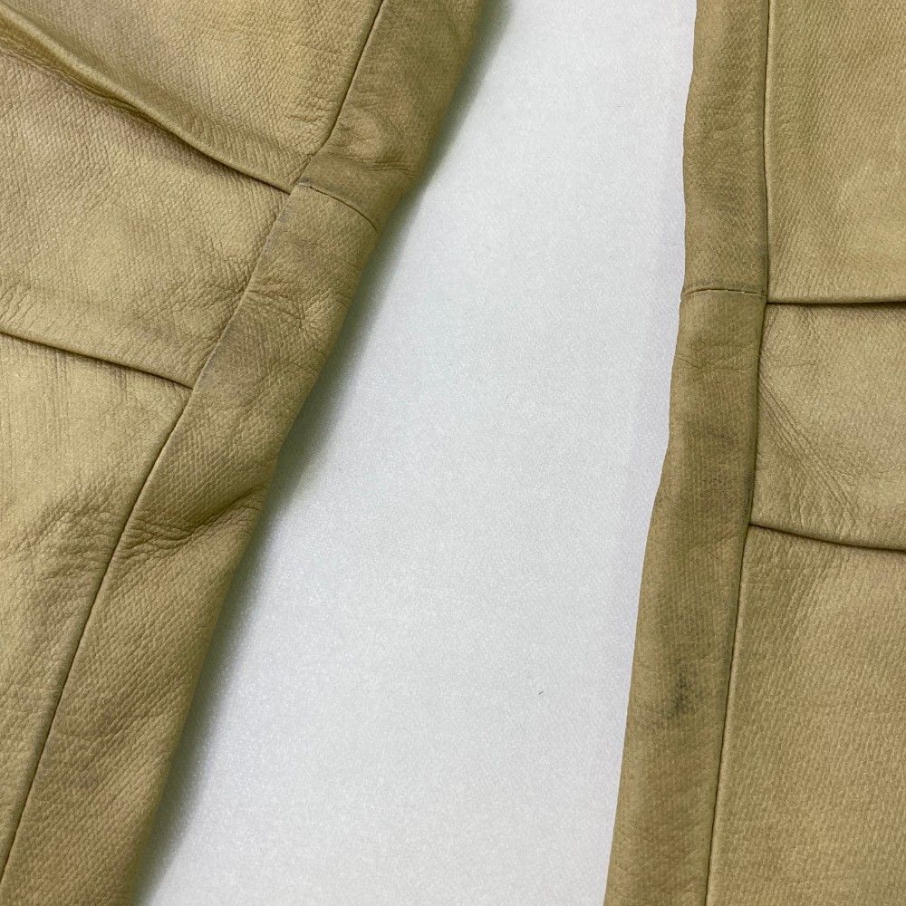 HYODレザー製バイク用パンツ 膝パッド付き バイクスマートレザーパンツ