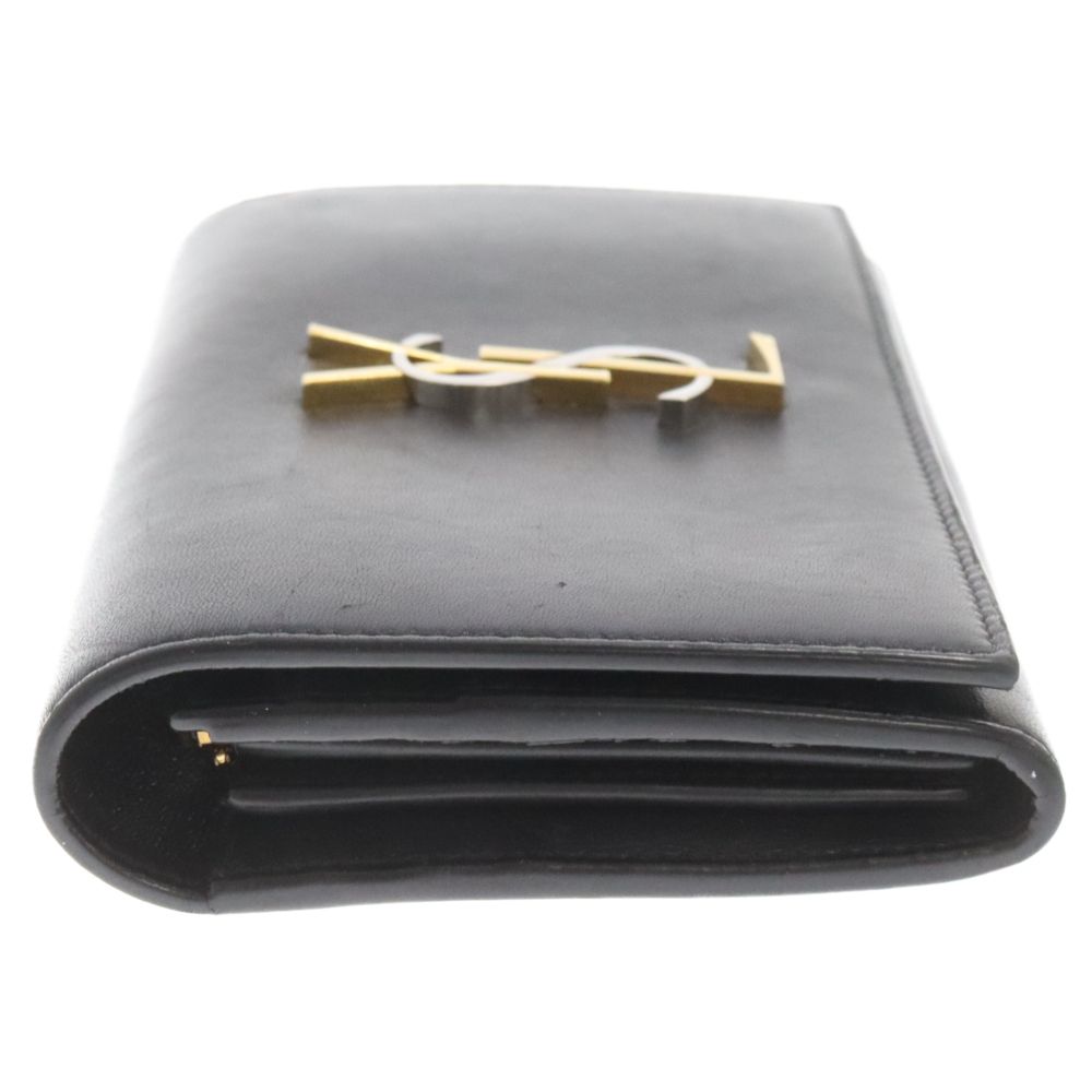 Saint Laurent サンローラン 長財布 ブラック SAINT LAURENT PARIS (サンローランパリ) YSLロゴ レザー 長財布
