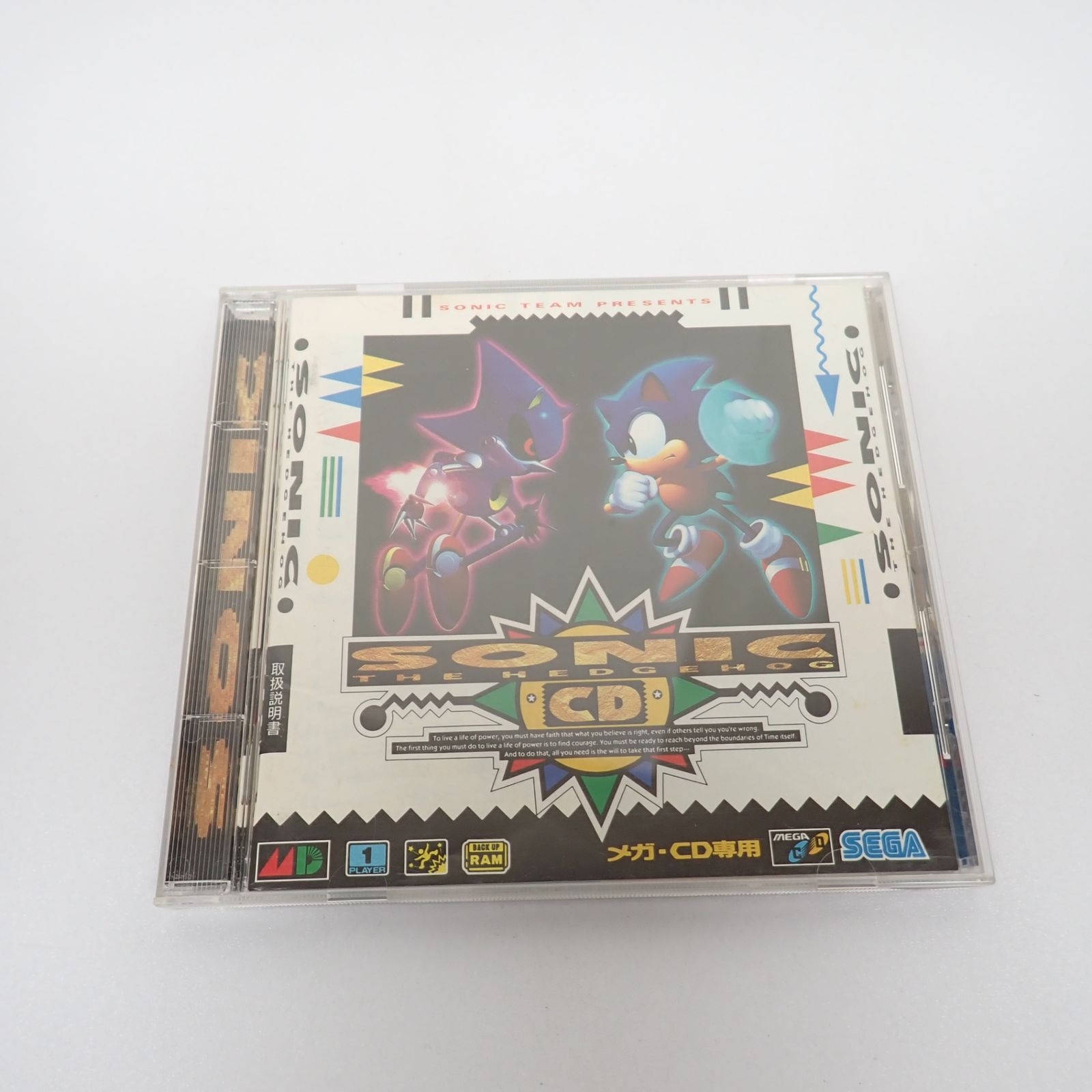 MEGA CD ソニック・ザ・ヘッジホッグ 箱 説明書 帯付き メガCD メガドライブ セガ