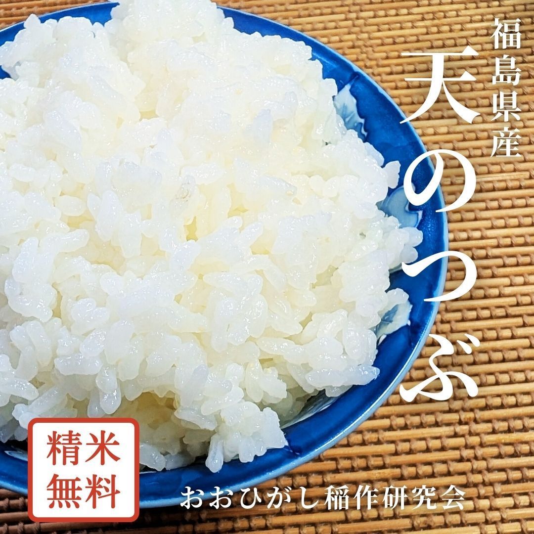 米 おおひがし稲作研究会 天のつぶ 玄米 30kg 白米精米 福島県須賀川市 令和6年産