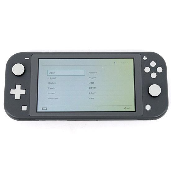 [bn:6] 任天堂　Nintendo Switch Lite(ニンテンドースイッチ ライト)　HDH-S-GAZAA　グレー　液晶画面いたみ 元箱あり