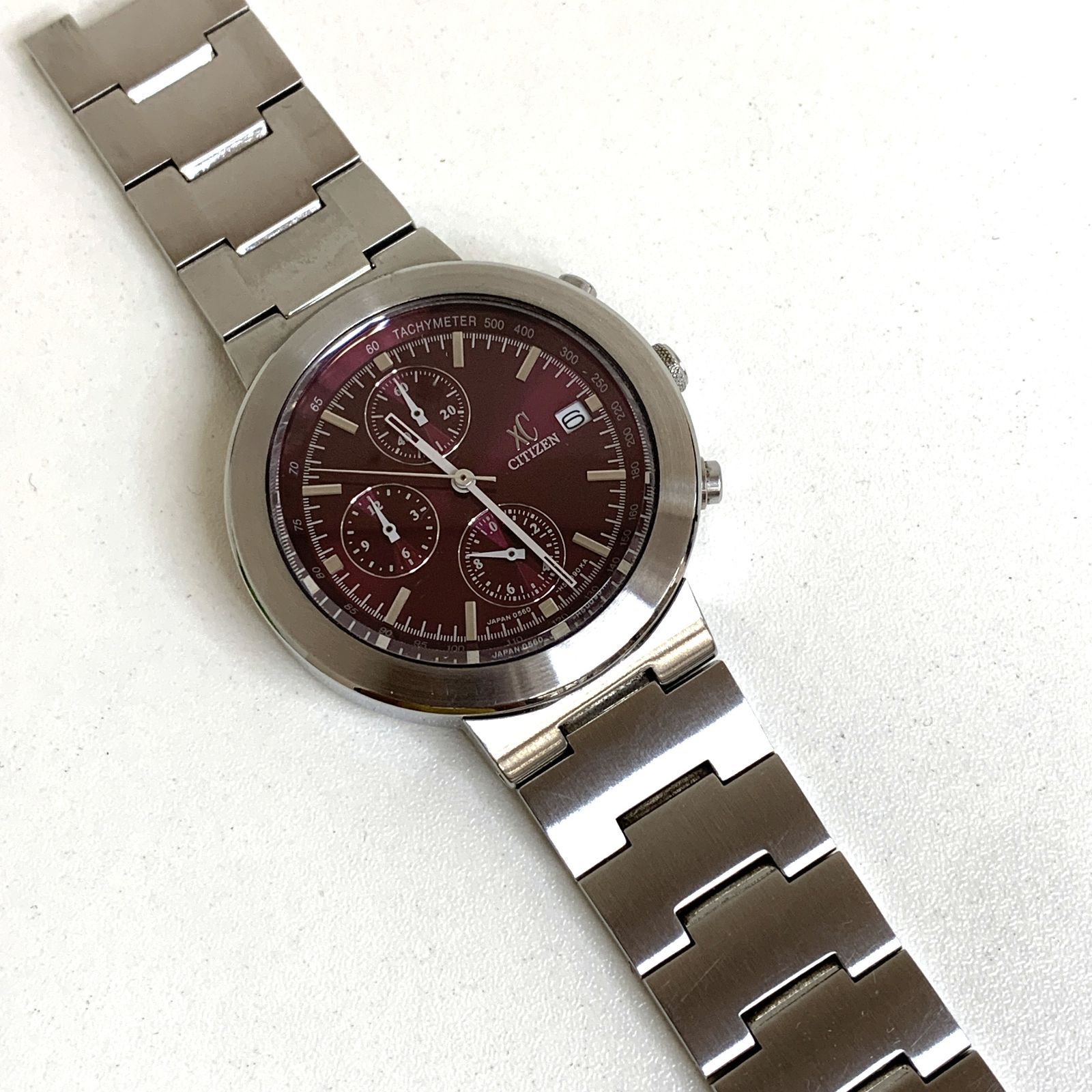 現状品】CITIZEN DURATECT XC GN-4-S 0560 腕時計 稼働品 シチズン 
