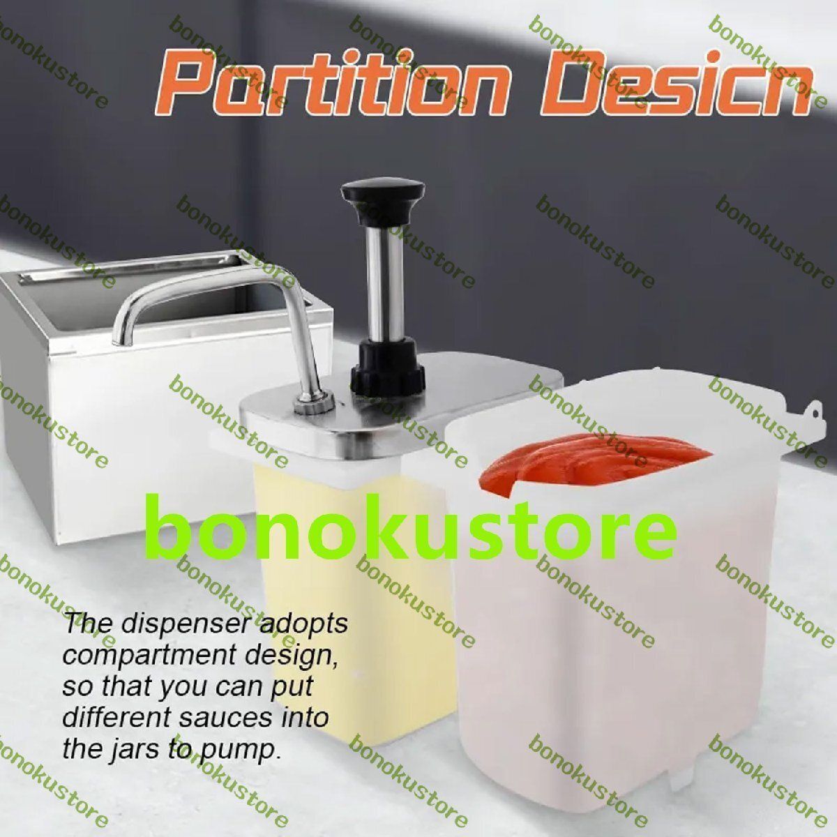 なステンレス鋼調味料ディスペンサー