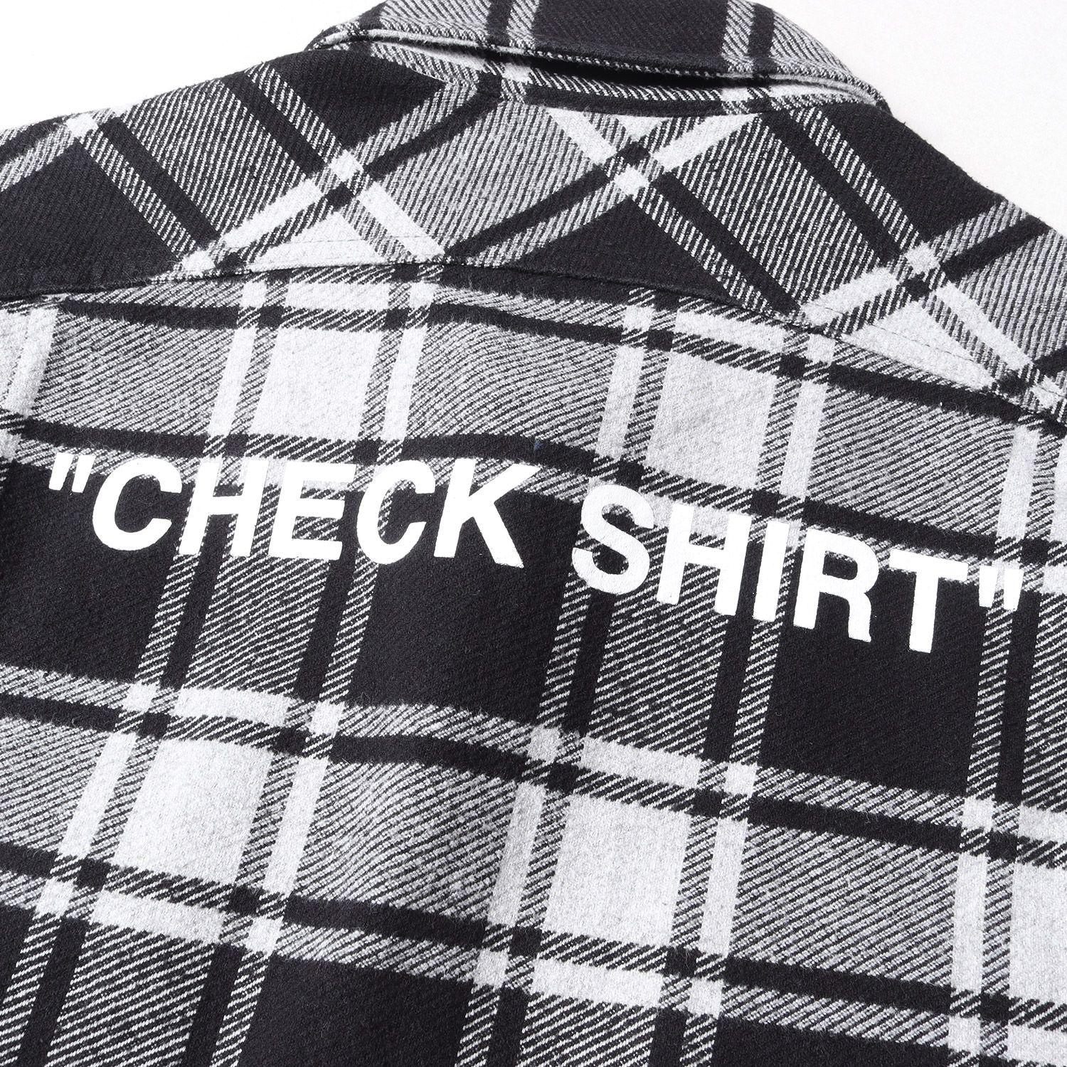 OFF-WHITE 18AW QUOTE FLANNEL SHIRT - www.gcnm.edu.gh