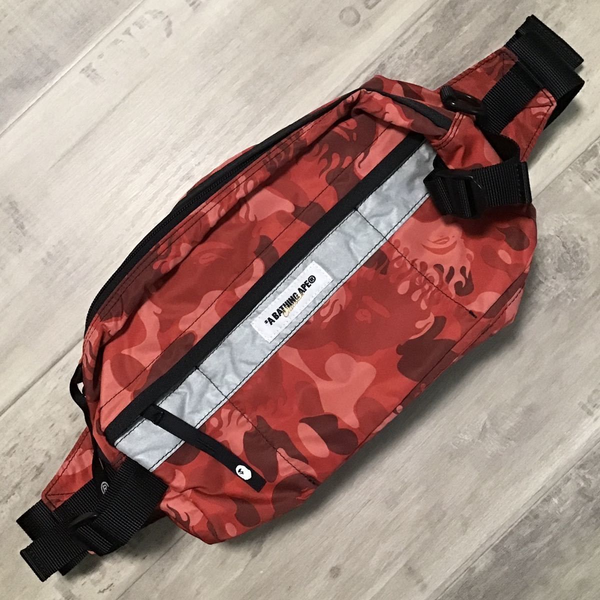 Fire camo ウエストバッグ a bathing ape BAPE waist bag ファイヤー 