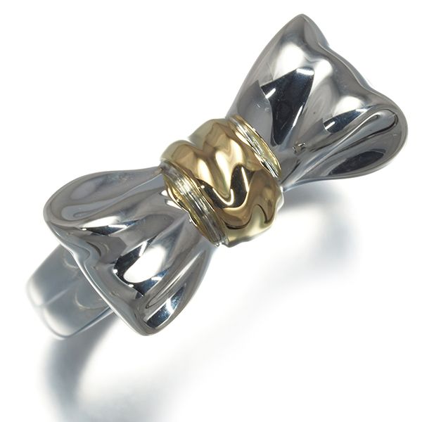 ティファニー リング リボン 12号 シルバー 925/K18YG #169237 - メルカリ