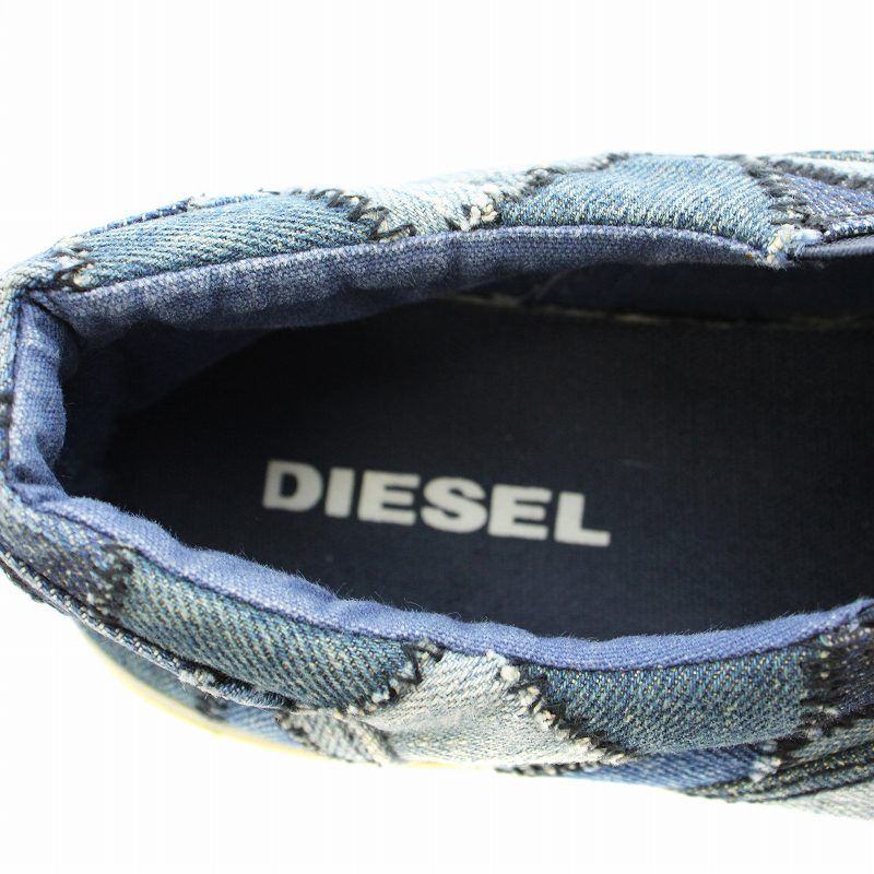 DIESEL デニム パッチワーク スリッポン ディーゼル DIESEL VANSIS W スリッポン デニム パッチワーク