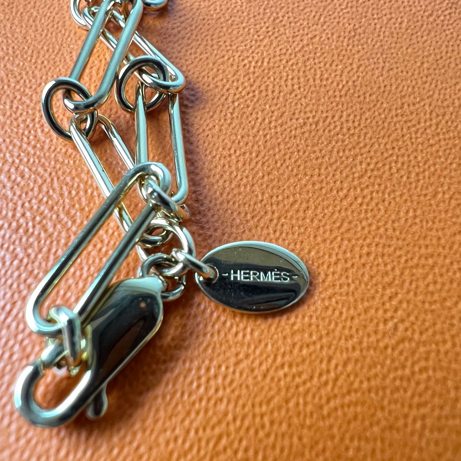 未使用 HERMES ロングネックレス アミュレット フュージョン ケリー GM