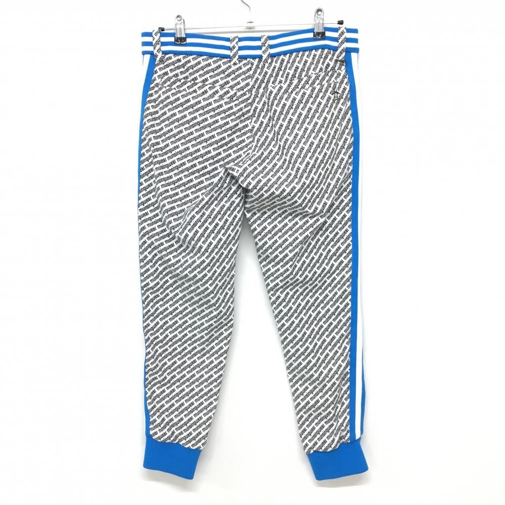 マンシングウェア Munsingwear 青系 タータンチェック パンツ