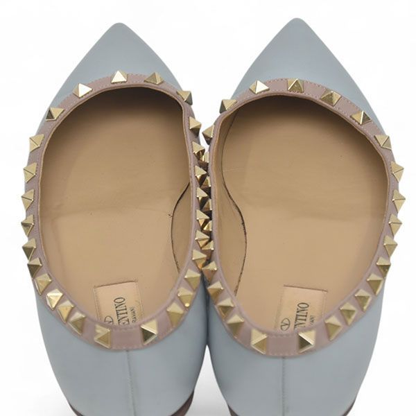 ヴァレンティノガラヴァーニ ロックスタッズ フラットシューズ