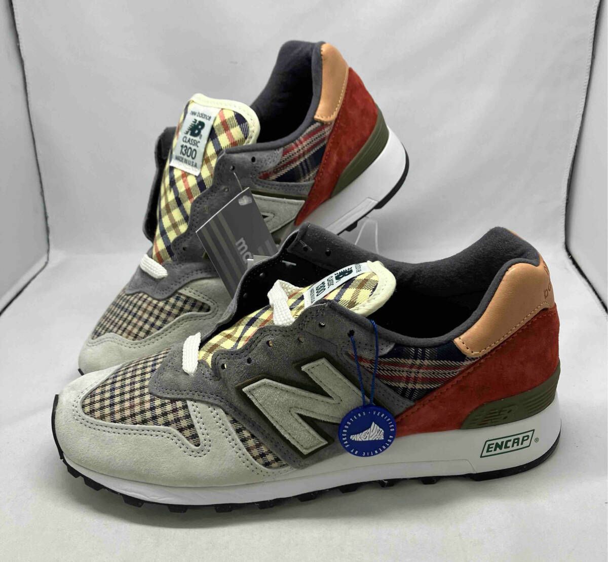 NB6☆【NEW BALANCE】 1300 Plaid Pack M1300TB スニーカー グレー 