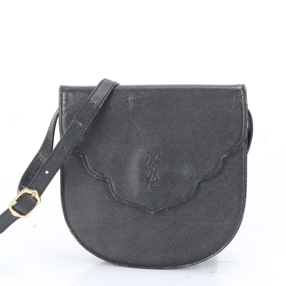 美品 YSL イヴ サンローラン レザー ショルダーバッグ 肩掛け