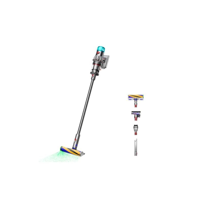 Dyson ダイソン コードレス掃除機 Dyson V12 Detect Slim Fluffy スティック ハンディクリーナー サイクロン SV46 FF 光らせて 見逃さない