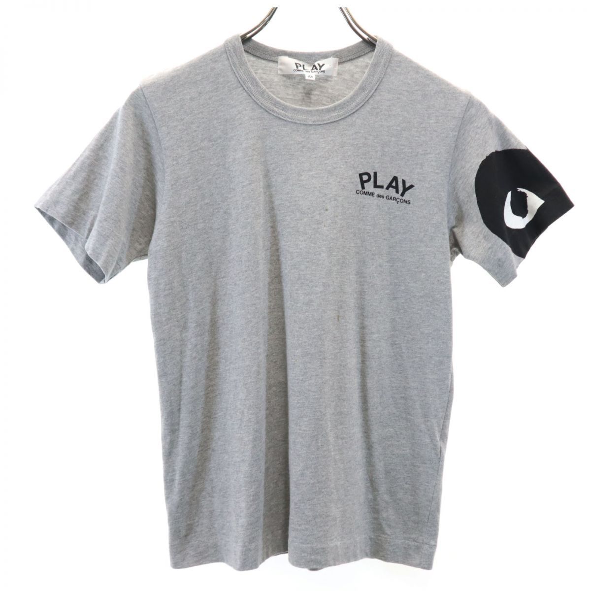 プレイコムデギャルソン 2008年 日本製 プリント 半袖 Tシャツ M グレー PLAY COMME des GARCONS レディース プレイコムデギャルソン 2008年 日本製 プリント 半袖 Tシャツ M
