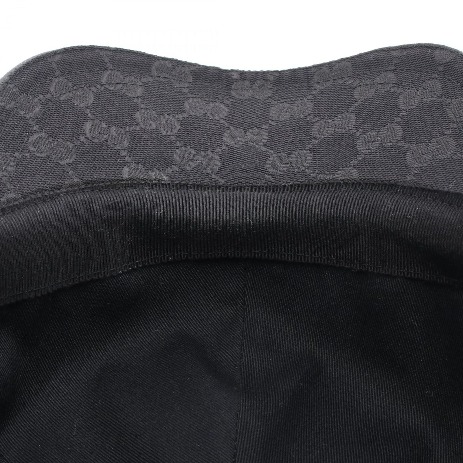 グッチ 200035 GGキャンバス キャップ ブラック L グッチ GUCCI キャップ GGキャンバス ウェブライン 200035