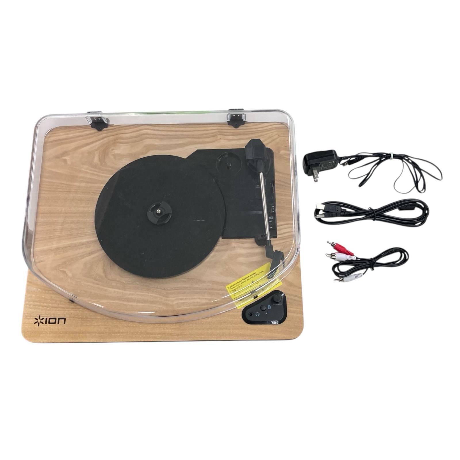 186000 現状品 ION レコードプレーヤー 木目調