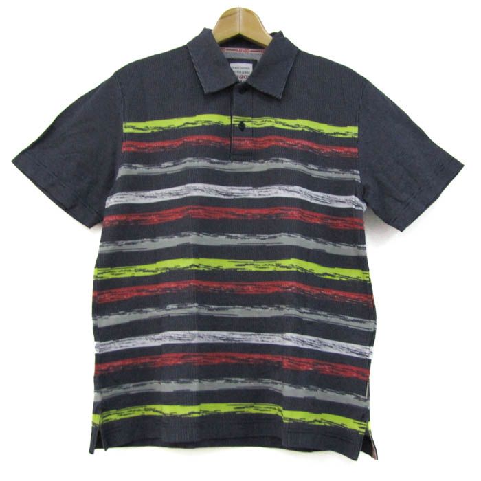 KENZO GOLF ボーダー 総柄 鹿の子 ポロシャツ ケンゾー ゴルフ 2285869206.jpg?1717778026