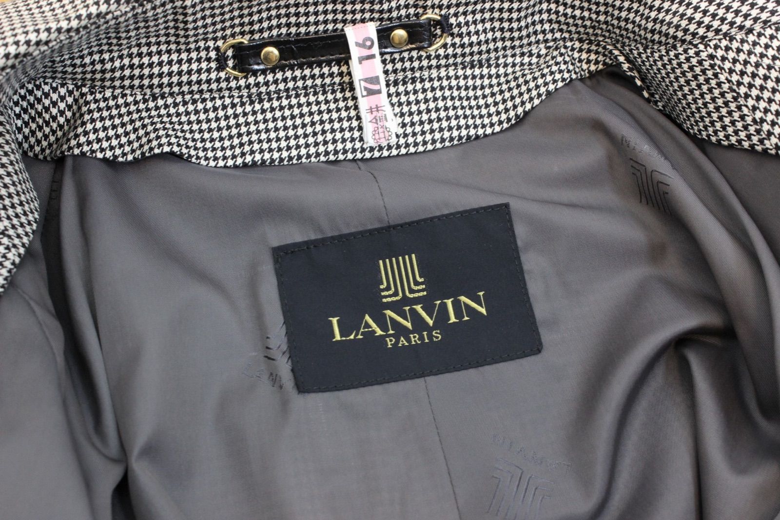 新品同様】ランバン LANVIN ステンカラー コート M メンズ 絹 シルク