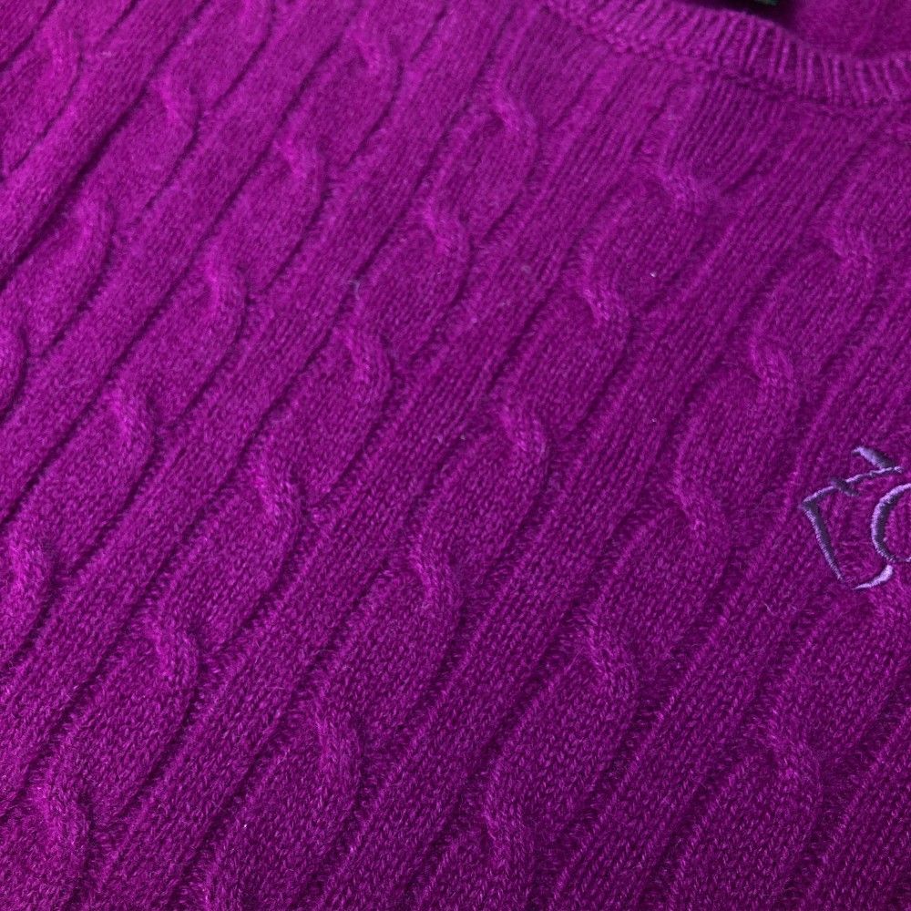 ZOY ゾーイ ハーフジップ ニットセーター パープル系 1 [240101349468