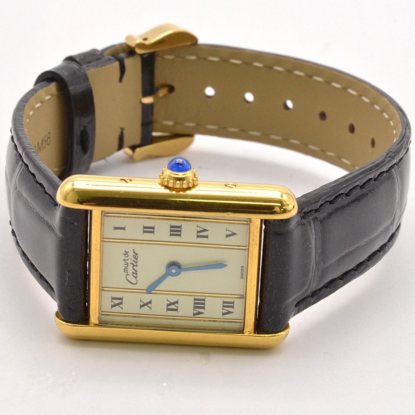 CARTIER カルティエ マストタンク ヴェルメイユ レディース腕時計