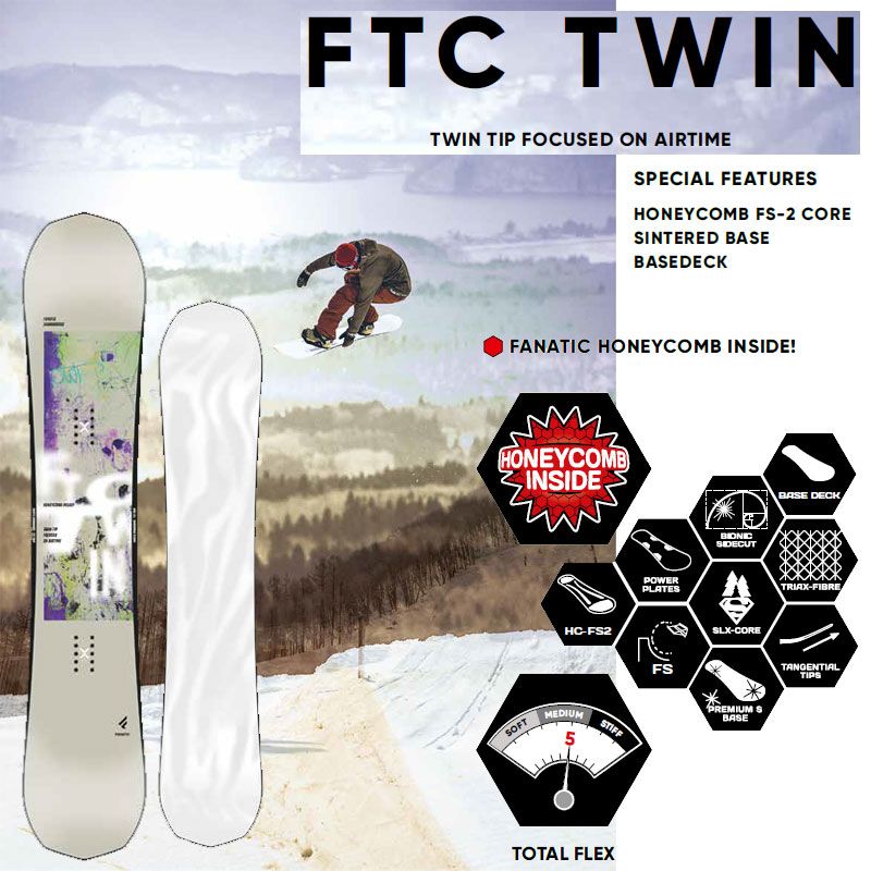 22-23 FANATIC/ファナティック FTC-TWIN メンズ レディース スノーボード オールラウンド 板 2023 型落ち - その他