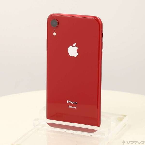 中古品〕 iPhoneXR 128GB プロダクトレッド MT0N2J／A SIMフリー【276】