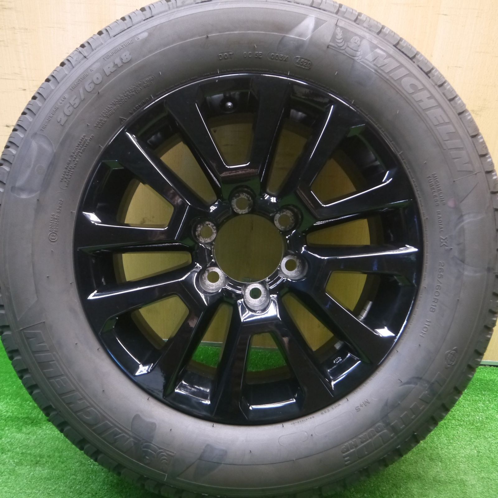 プラド　新車外し　タイヤ　265/60R18 4本 265/60R18 ミシュラン 新車外し 4本 2022年製 送料無料プラド
