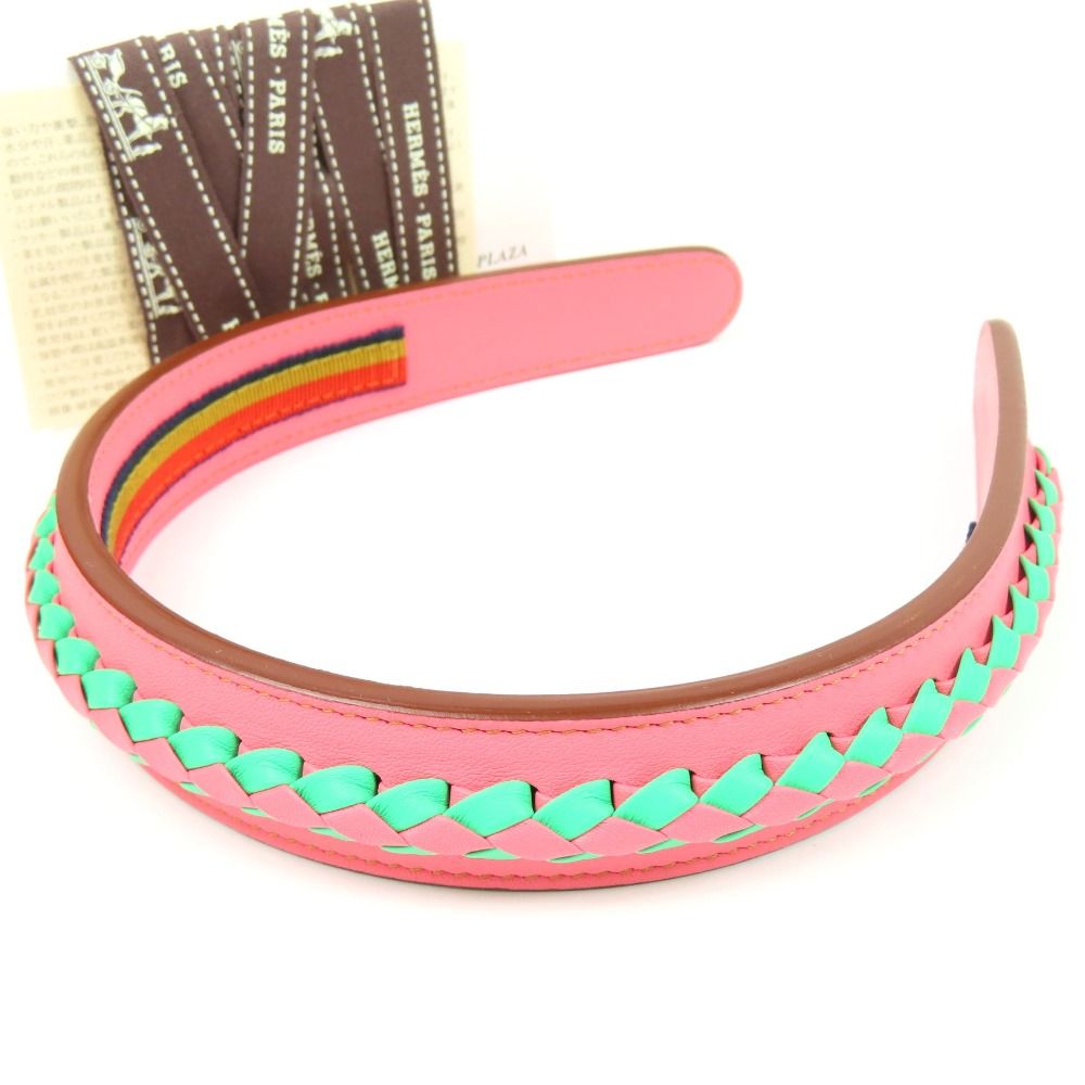 エルメス カチューシャ ジナ ジグザグ シルク HERMES ヘアアクセサリー