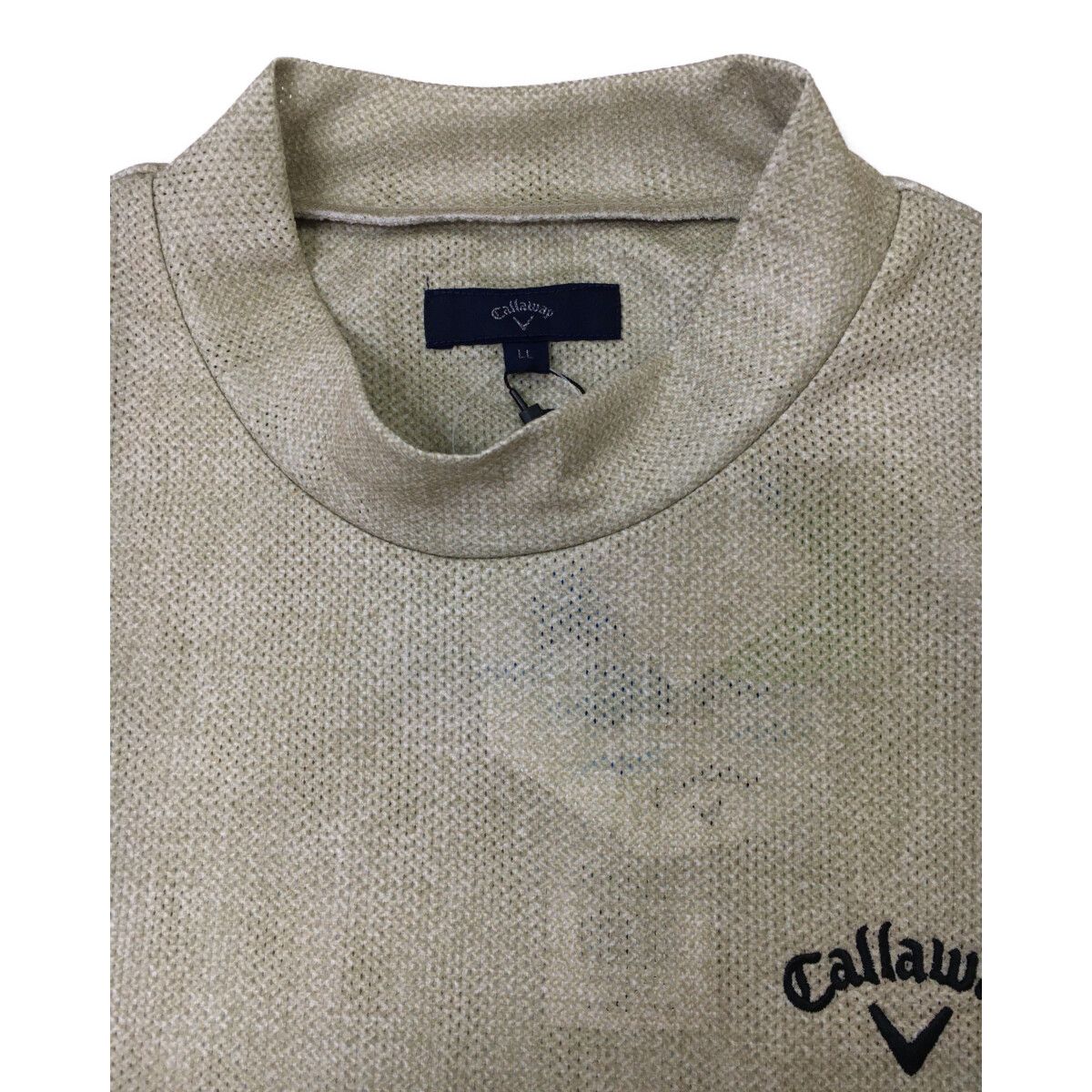 Callaway - coco 未使用品 キャロウェイ Callaway メンズ 半袖シャツ LL ベージュ 【2024年春夏モデル】モックネック 未使用品 メンズ キャロウェイ Callaway 半袖シャツ LL ベージュ