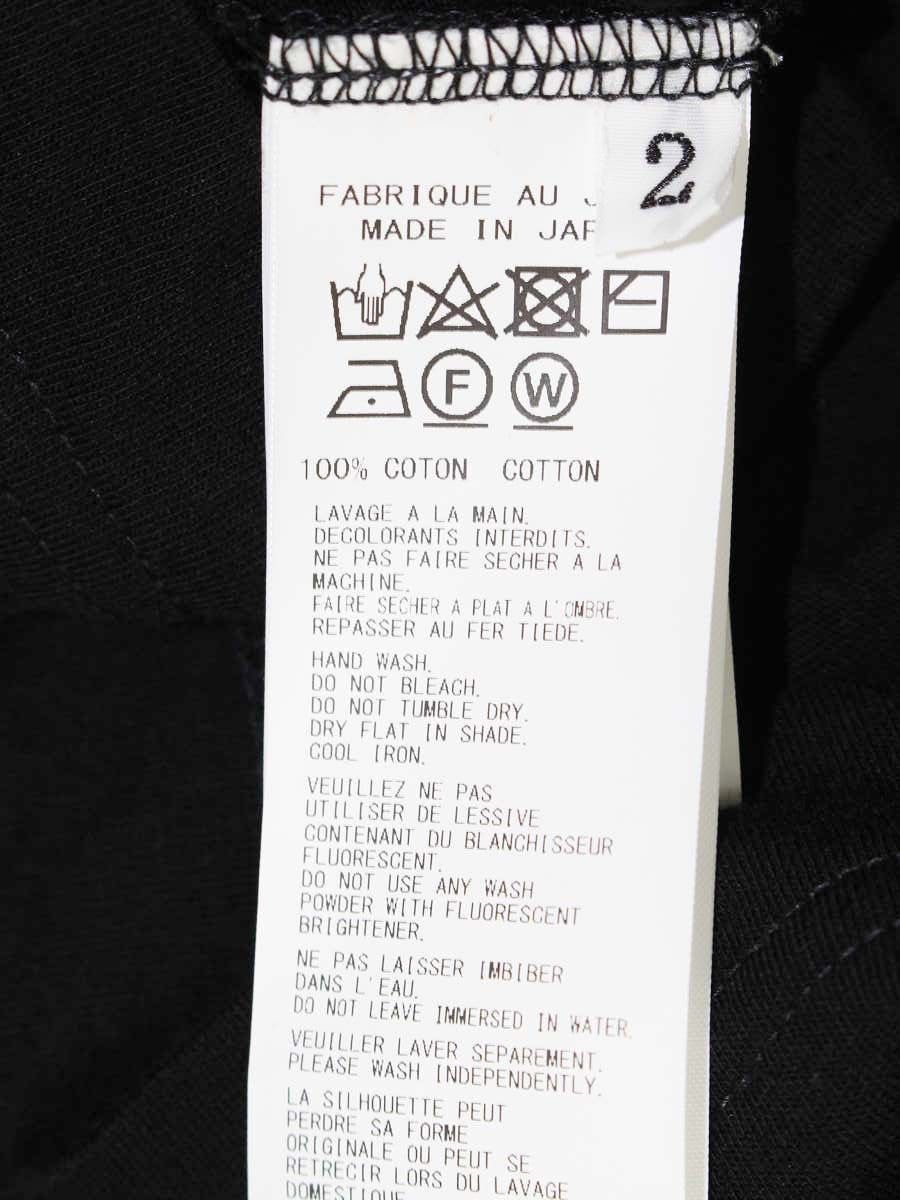 ヨウジヤマモト HP-T02-070 Tシャツ 2 ブラック オーバーサイズ  