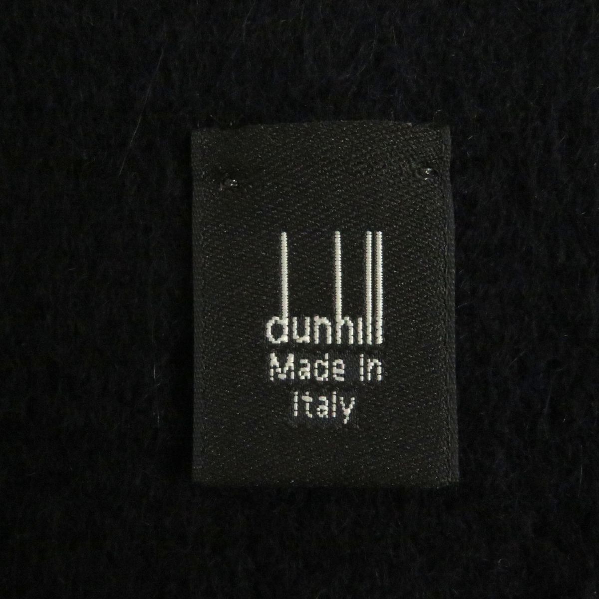 極美品□dunhill/ダンヒル パイピングデザイン カシミヤ100％ フリンジ