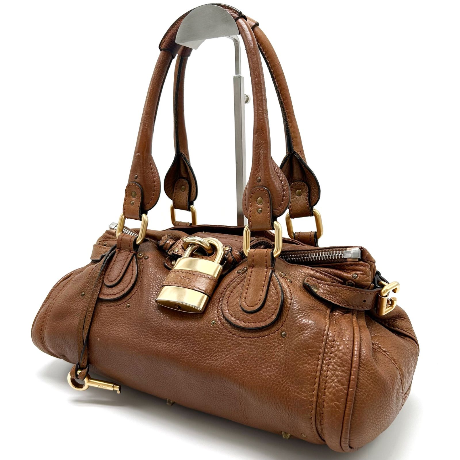 美品 Chloe クロエ パディントン トートバッグ ハンド 肩掛け