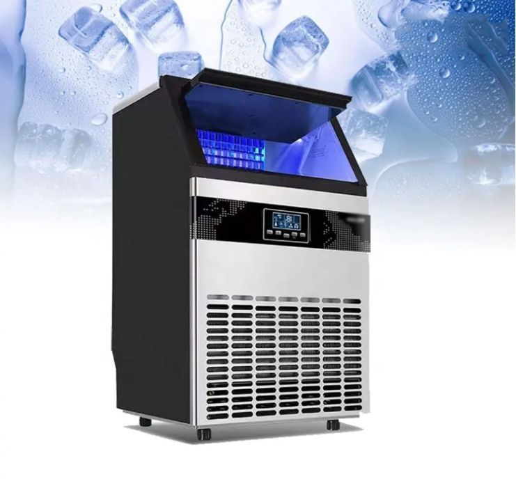業務用製氷機 330ポンド|日自動製氷機 88ポンド冷凍庫付き自立型キャビネット製氷機 LEDデジタルディスプレイ 120個|時間アイスキュー