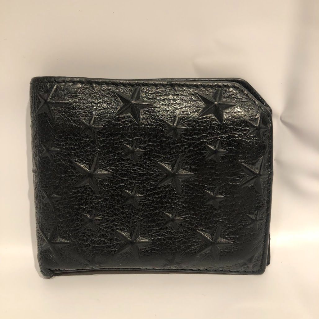 ジミーチュウ　二つ折り財布 JIMMY CHOO 二つ折り財布 黒