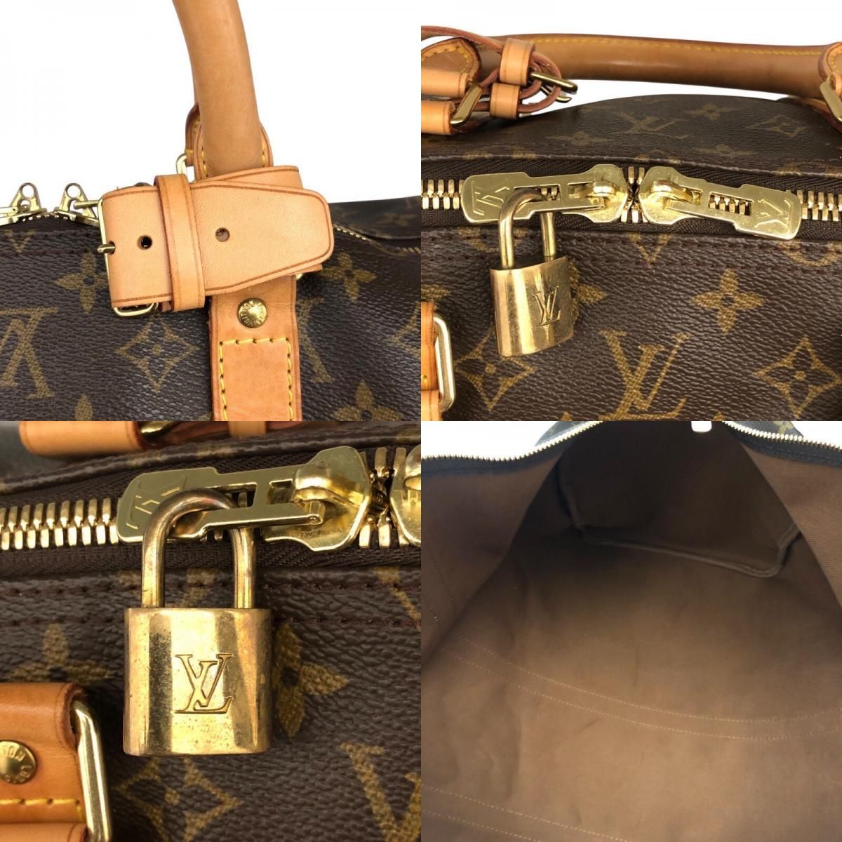ルイ ヴィトン LOUIS VUITTON ｷｰﾎﾟﾙ55 M41424 ブラウン ゴールド金具 PVC モノグラムキャンパス ユニセックス ボストンバッグ DECORATOM_COM_BR