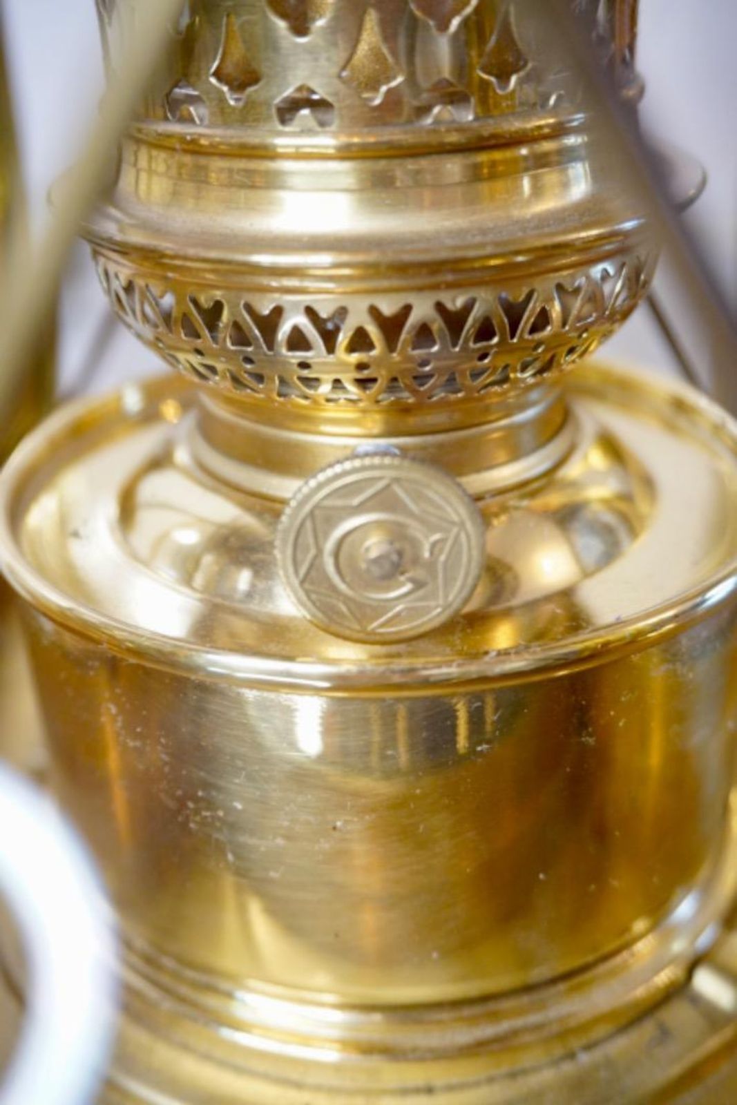 フランス ヴィンテージ 淡いターコイズブルーのアイアン製