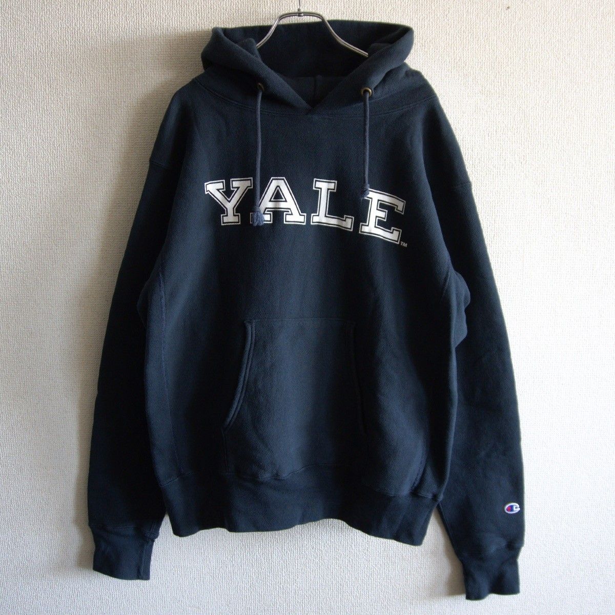 美品/USA製】CHAMPION【REVERSE WEAVE YALE パーカー 】XL 単色タグ