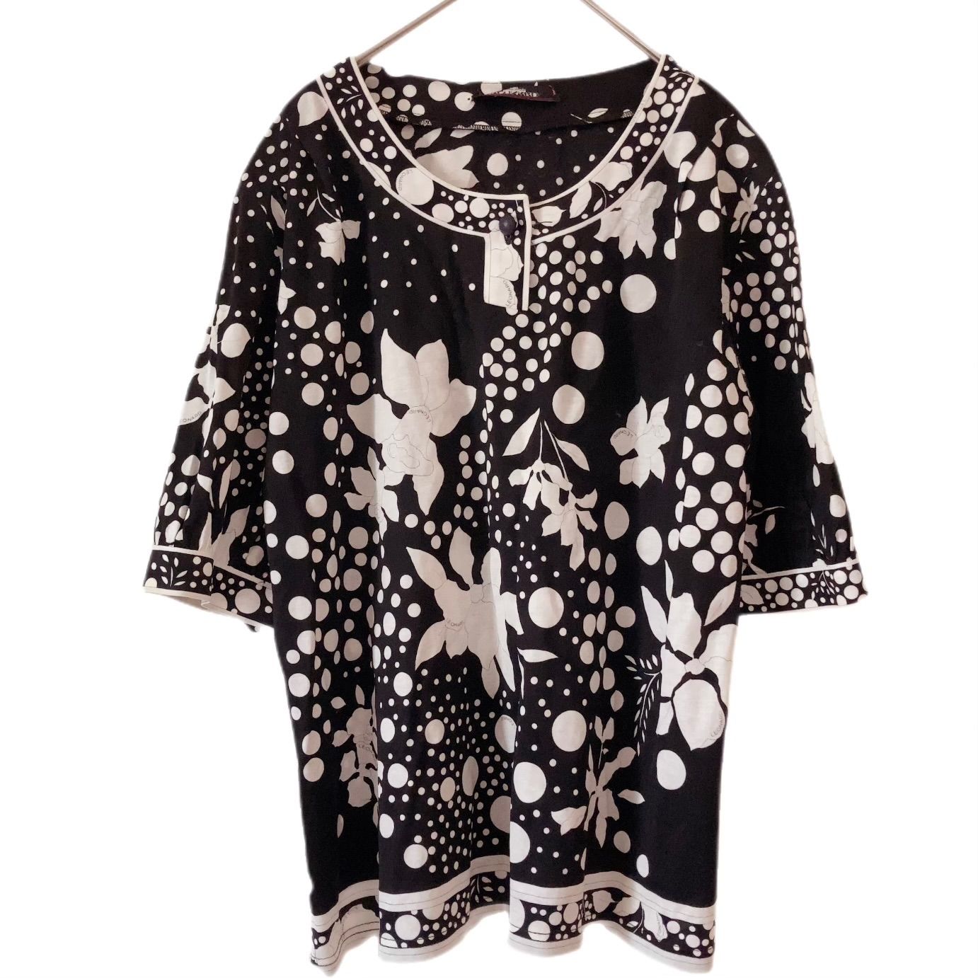 レオナール トップス 花柄 半袖 レオナール 半袖Tシャツ S 花柄 
