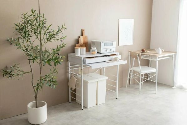 幅80cm ゴミ箱上レンジラック ロータイプ