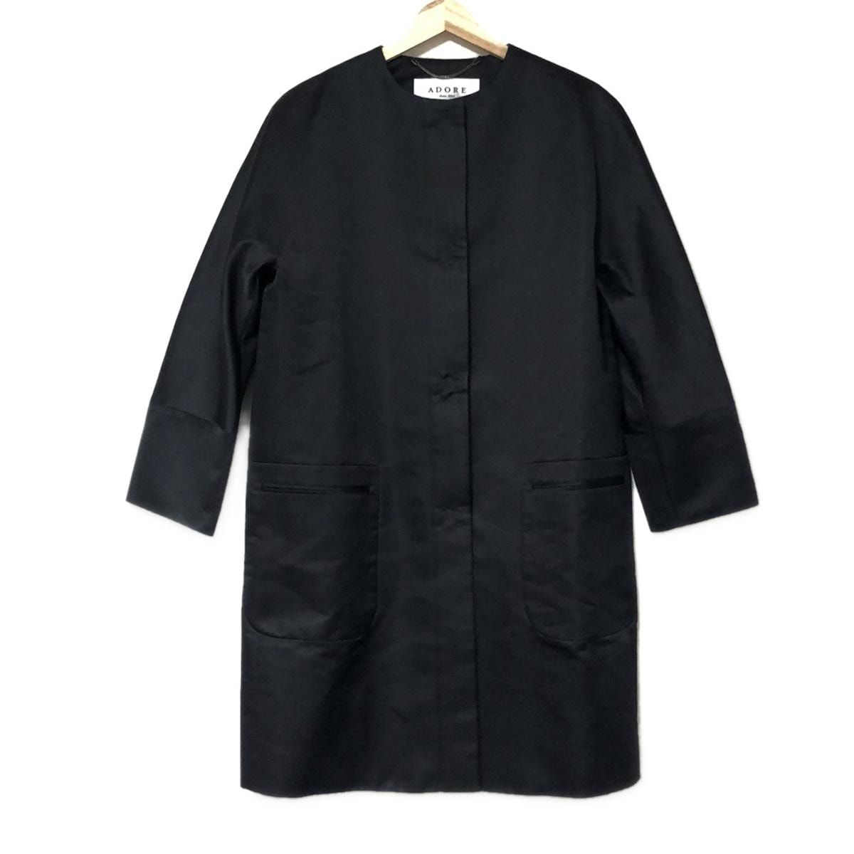ADORE アドーア コート サイズ38 M レディース - 黒 長袖|春|秋