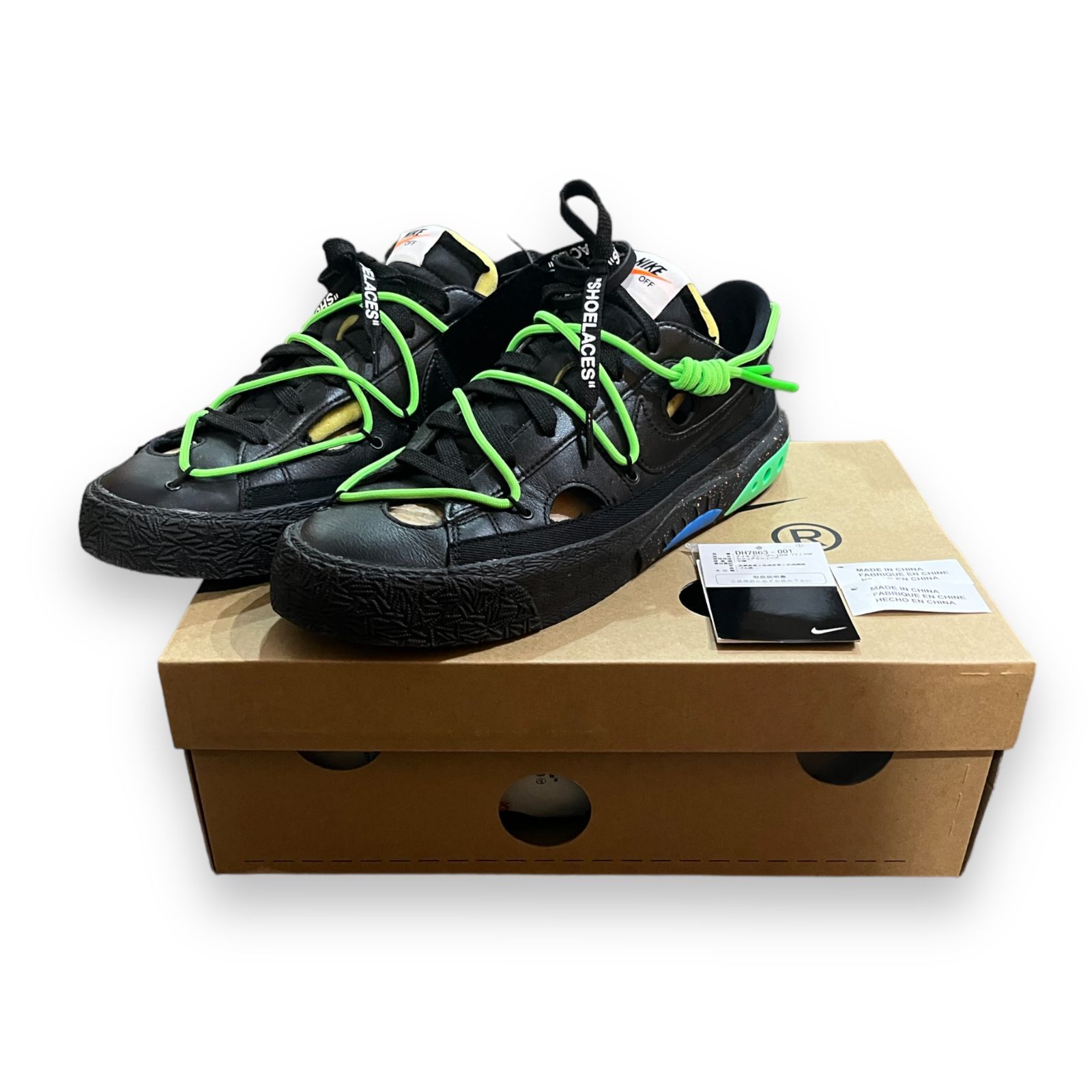 国内正規 OFF-WHITE NIKE BLAZER LOW 77 コラボ ブレイザー ロー 